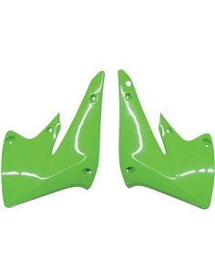 Caches radiateur Kawasaki Kxf250 Kx-green Ka03756-026 UFO-Plast