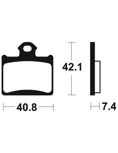 Pastillas de freno Tecnium MOR372 Sinterizadas MOR372