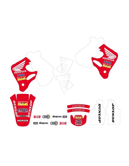 Kit adhesivos completo TECNOSEL Team Honda 1992 81V02