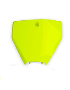 Portanúmeros delantero UFO Husqvarna amarillo fluor HU03367DFLU