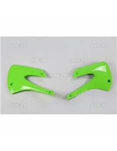 Plásticos laterales de radiador UFO Kawasaki verde KA03717-026 KA03717026