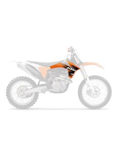 Plásticos laterales de radiador UFO KTM naranja KT04022-127 KT04022127