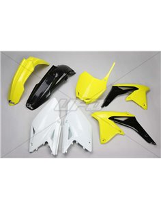 Kit de Plástica UFO OEM Color Yellow / Negro / Blanco Suzuki RM-Z450 SUKIT414@999