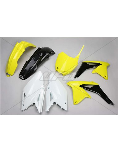 Kit de Plástica UFO OEM Color Yellow / Negro / Blanco Suzuki RM-Z450 SUKIT414@999