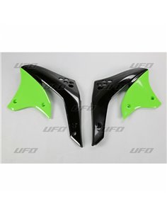 Plásticos laterales de radiador UFO Kawasaki verde KA03770-026 KA03770026