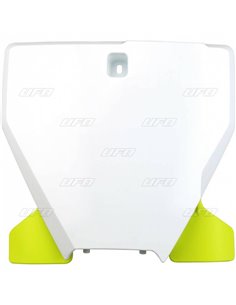 Portanúmeros delantero UFO blanco/negro Husqvarna TC/FC HU03395@041