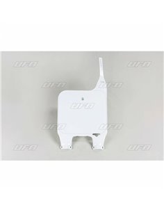 Porta-numeros para horquilla invertida UFO blanco Honda CR125R/250R HO02629@041