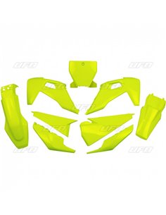 Kit plástica completo UFO Husqvarna amarillo fluor - Husqvarna TC/FC HUKIT622@DFLU