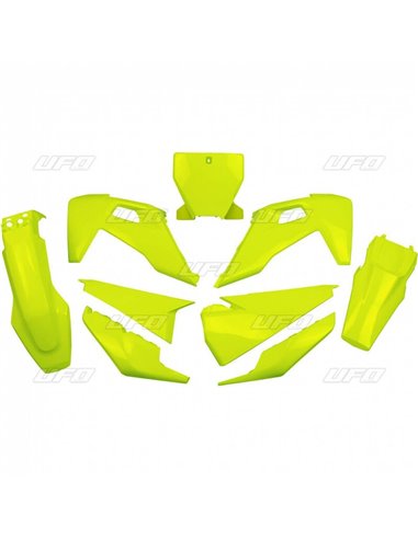 Kit plástica completo UFO Husqvarna amarillo fluor - Husqvarna TC/FC HUKIT622@DFLU