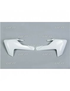 Plásticos laterales de radiador UFO blanco Husqvarna TC85 HU03384041