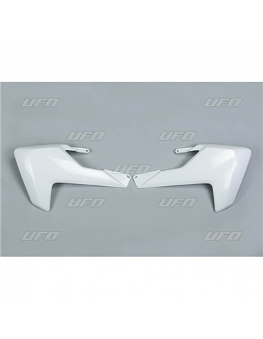 Plásticos laterales de radiador UFO blanco Husqvarna TC85 HU03384041