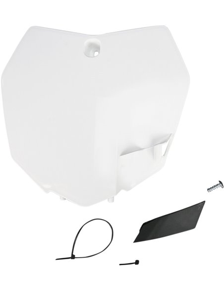 Porte-numéro de couvercle avant Ktm Sx-Sx-F blanc Kt04051-047 UFO-Plast