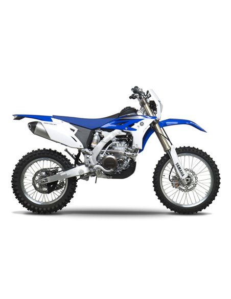 Linea completa escape Yoshimura RS-4, acero inox, Silencioso aluminio y tapa carbono, Yamaha WR450F 234700D320