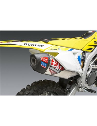 Linea completa escape Yoshimura RS-12 Signature inox/silencioso alu/tapa carbono Suzuki RM-Z450 219220S320