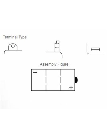 Batería YUASA 6N11A-1B Dry charged (sin electrolito) 6N11A-1B