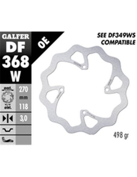 Disco de freno Wave® GALFER DF368W