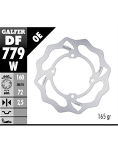 Disco de freno Wave® GALFER DF779W