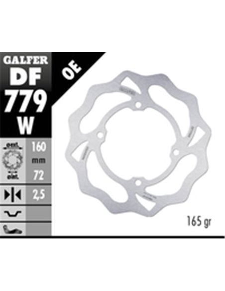Disco de freno Wave® GALFER DF779W