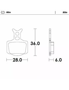 Pastillas de freno Nitro MOTO-MASTER 82821