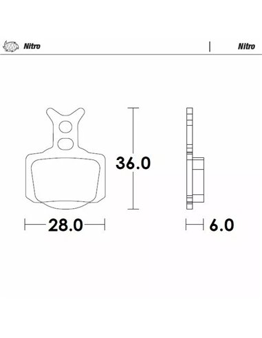 Pastillas de freno Nitro MOTO-MASTER 82821