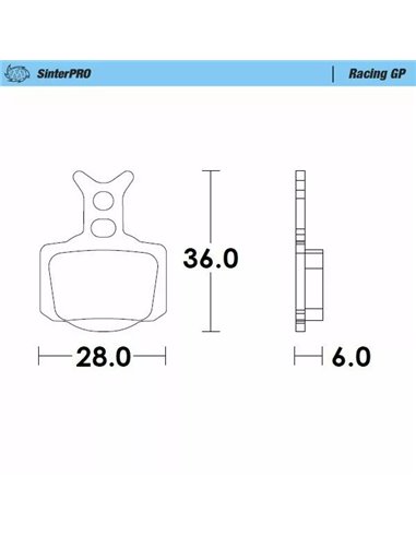 Pastillas de freno sinterizadas offroad Racing GP PRO MOTO-MASTER 82812