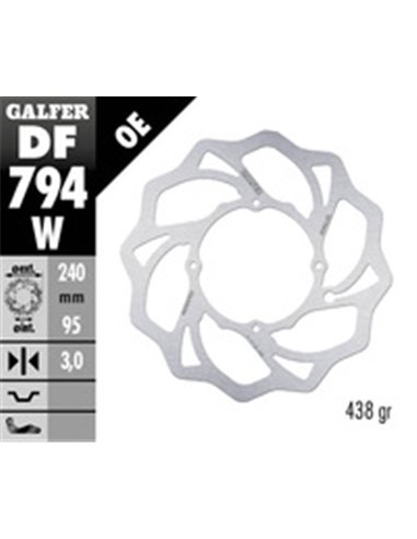 Disco de freno Wave® GALFER DF794W