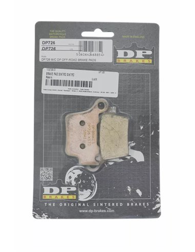 Pastillas de freno metal sinterizado DP BRAKES DP726