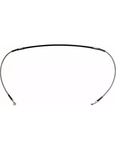 Latiguillo de freno trenzado en acero inox. MOOSE OFFROAD 1 Y01-1-072/P-CL