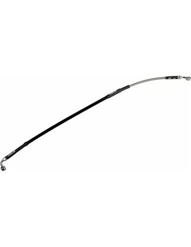 Latiguillo de freno trenzado en acero inox. MOOSE OFFROAD K01-2-019/P-CL