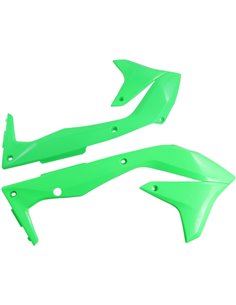 Bouchons de radiateur UFO-Plast Kawasaki vert fluor KA04736AFLU