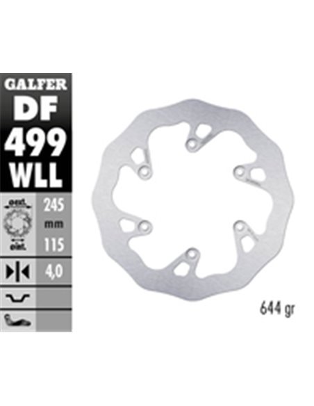 Disco de freno Wave® GALFER DF499WLL