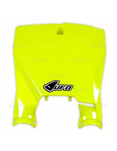 Capa frontal do suporte do número do estádio Husqvarna Fluo amarelo Hu03373-Dflu UFO-Plast