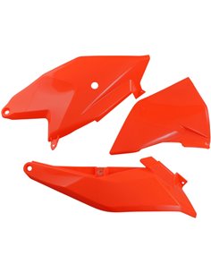 Caches latéraux Ktm Fluo orange Kt04086-Fflu UFO-Plast