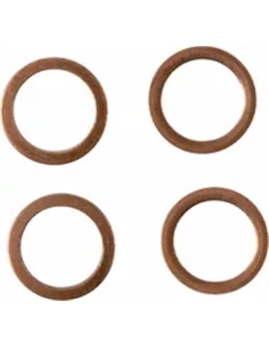 Latiguillo de freno trenzado en acero inox. MOOSE OFFROAD K02-2-031/P-CL