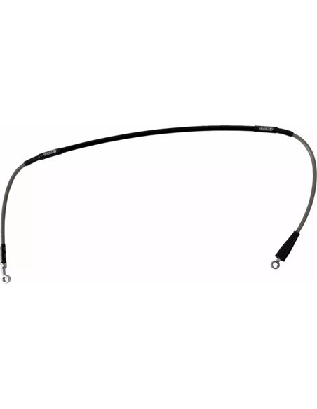 Latiguillo de freno trenzado en acero inox. MOOSE OFFROAD K02-1-056/P-CL