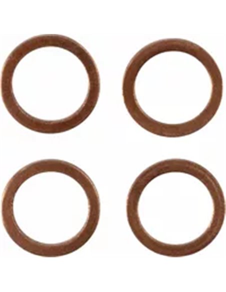 Latiguillo de freno trenzado en acero inox. MOOSE OFFROAD K02-1-056/P-CL