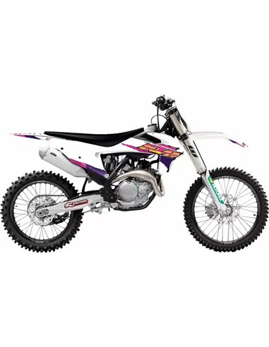 Kit gráficos Retro con funda de asiento BLACKBIRD RACING 8547AA