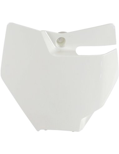 Tapa frontal porta-número Ktm blanco-20 Kt04087042 UFO-Plast