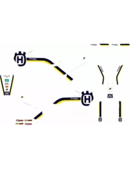 Kit de gráficos Retro BLACKBIRD RACING 2615AA