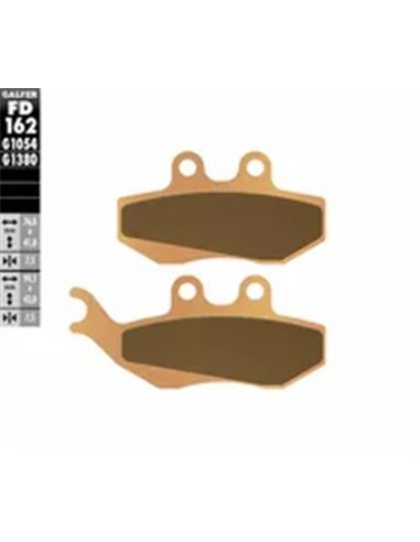 Pastillas de freno sinterizadas HH GALFER FD162G1380