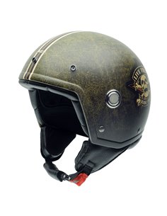 Casque Jet Ouvert Moto Custom Café Racer NZI Tonup Ride Free 55-56 Taille S Coque 1