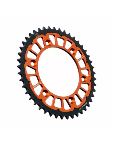 Roda dentada híbrida Twinstar JT de aço/alumínio SPROCKETS JTX897.45ORG