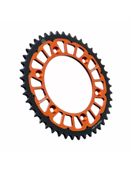 Roda dentada híbrida Twinstar JT de aço/alumínio SPROCKETS JTX897.45ORG
