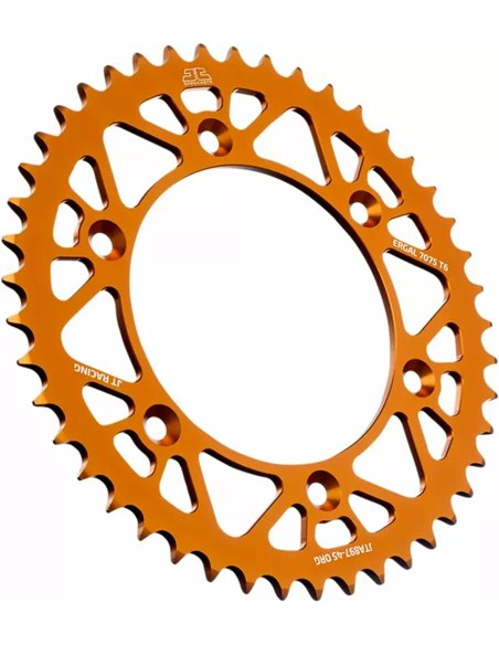 Corona de transmissió JT SPROCKETS RL 45 dents HUS/KTM taronja JTA897.45ORG