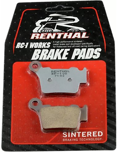 Pastilhas de freio sinterizadas Renthal Bp108 BP-108