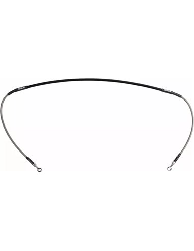 Latiguillo de freno trenzado en acero inox. MOOSE OFFROAD H01-1-046/P-CL