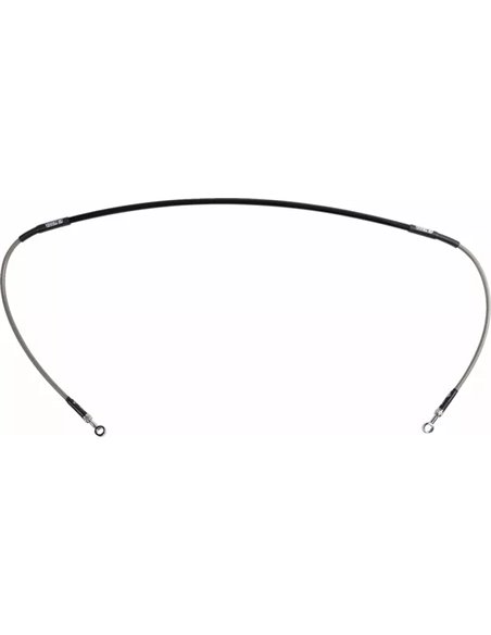 Latiguillo de freno trenzado en acero inox. MOOSE OFFROAD H01-1-046/P-CL
