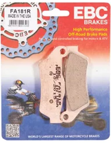 Brake Pad Fa-R Series Sintered Metal EBC FA181R
