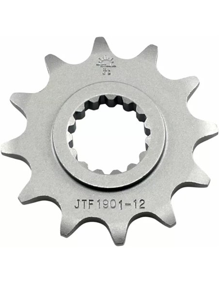 Front drive sprocket JTF1901.12 12 teeth 520 PITCH NATURAL STEEL