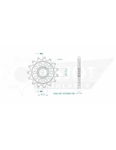 PIÑÓN DELANTERO SPORT 520 ESJOT 50-32006-15S